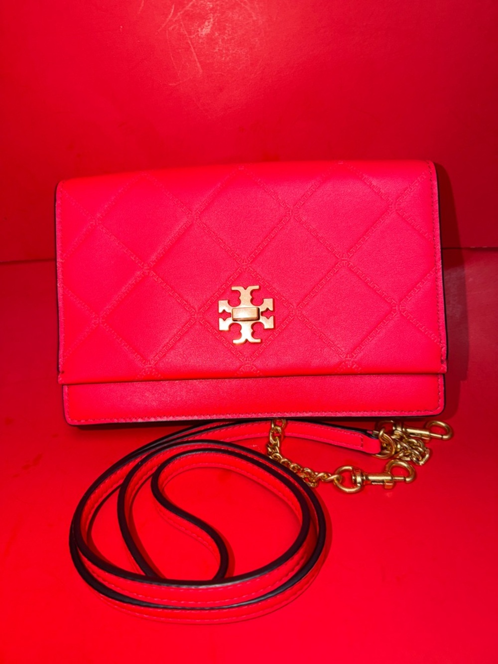 Tory Burch Leather Crossbody - with Gold Hardware